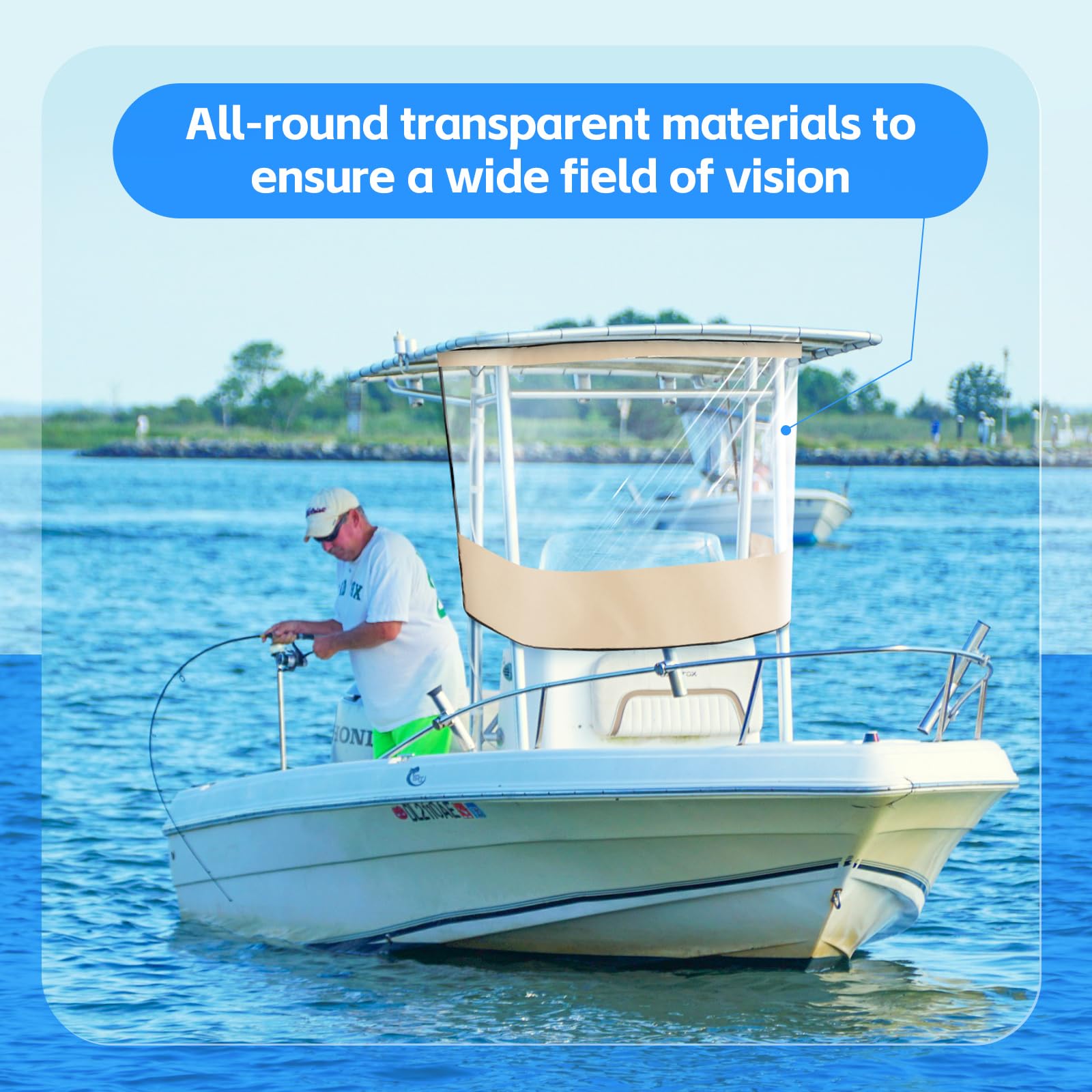 Fanfanwin Boat Windshield Center Console Boat Accessories Boat 