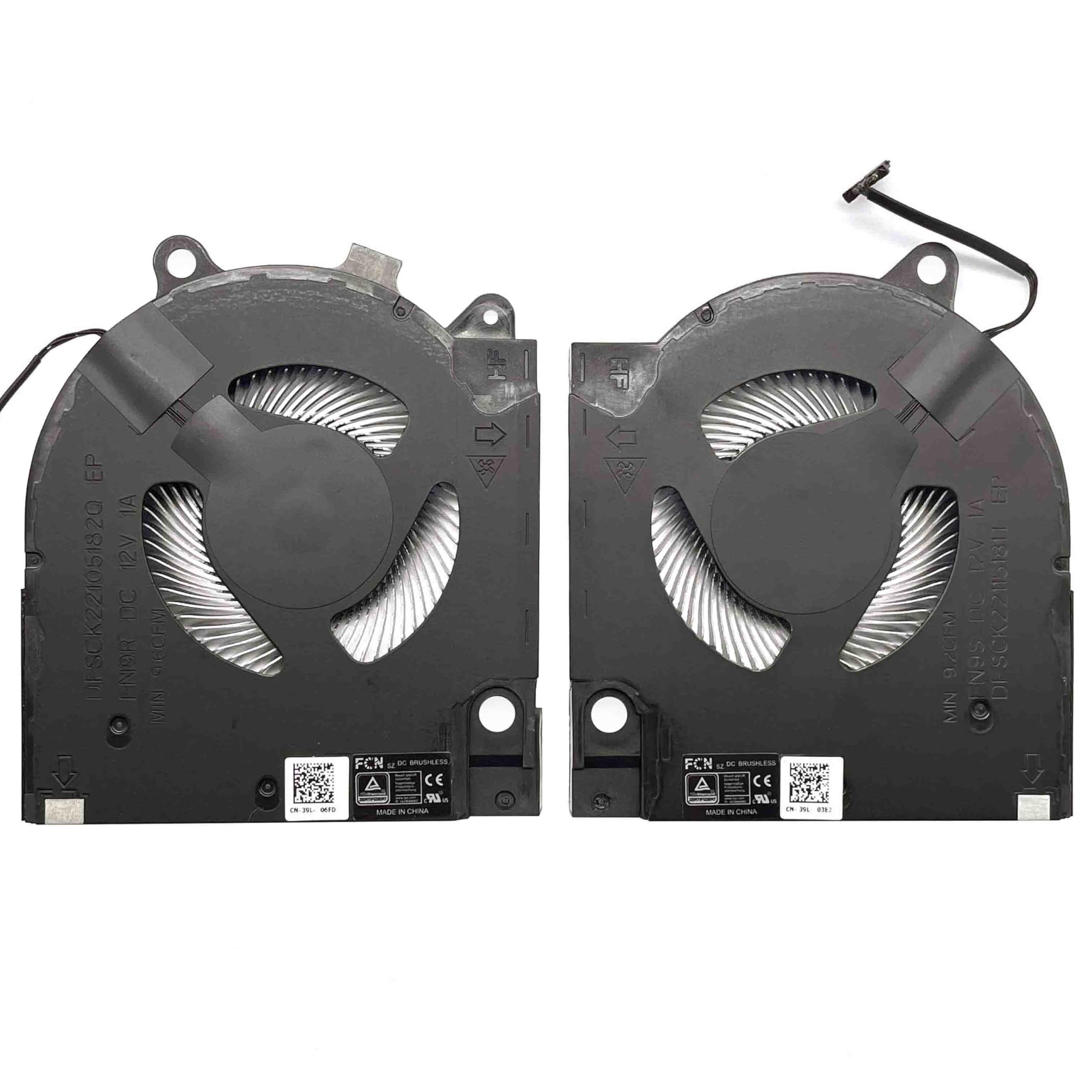 BestParts New Genuine CPU+GPU Cooling Replacement for DELL G15 5510 5511 5515, P/N: DFSCK22105182Q FN9R, DFSCK22115181T FN9S, 12v Fan (Note: Only fits RTX3050 and RTX3060 Series)-image-36