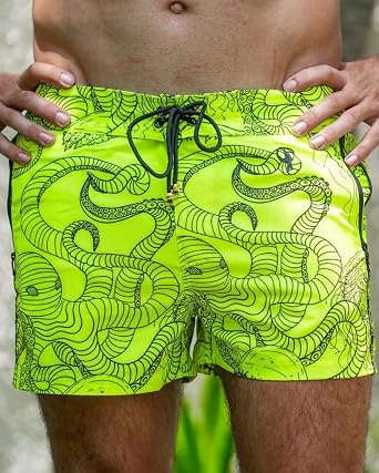 Tucann Men's Trunks 5 Compression Liner Quick Dry Chlorine Resistant | Zipper Pocket - 4 Way Stretch Swim Shorts for Men