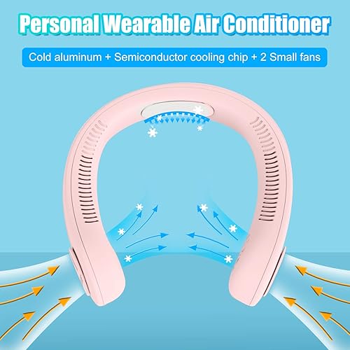 Miniatura 2 de Ventilador de cuello con chip de refrigeración USB Poratble con pantalla LED de enfriamiento de 45 -55 3 velocidades de viento