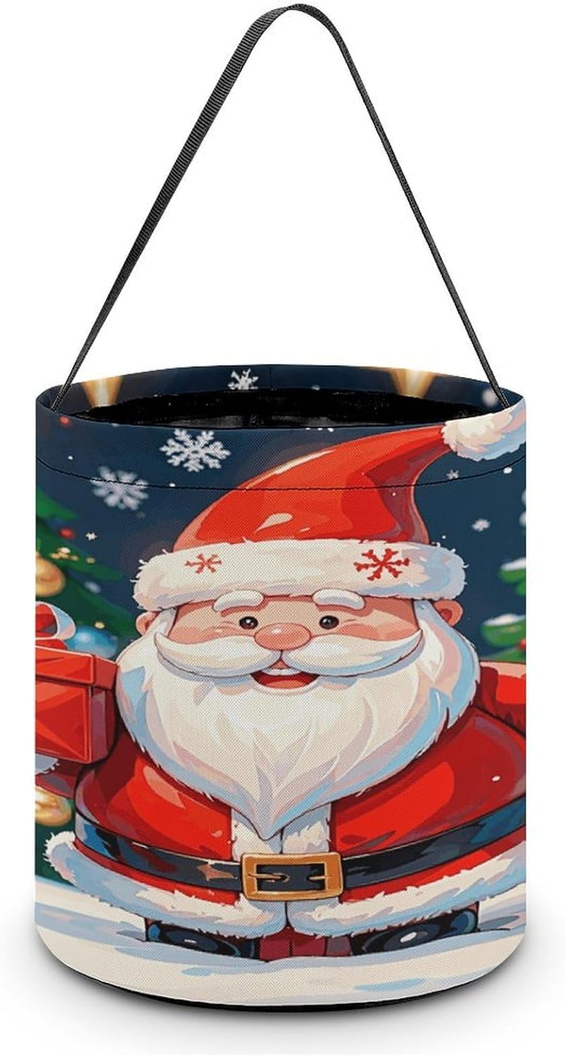 Halloween Basket Large Capacity Candy Bags Merry Christmas Santa Claus