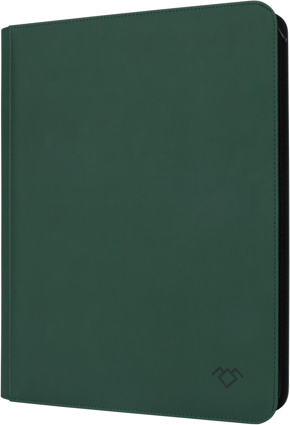 GrinOwl 16 Pocket Card Binder, Fits 1216 Trading Cards 1200+ Pockets Ringless Trading Card Album Folder for TCG (Black)
