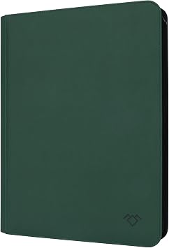 GrinOwl 16 Pocket Card Binder, Fits 1216 Trading Cards 1200+ Pockets Ringless Trading Card Album Folder for TCG Green