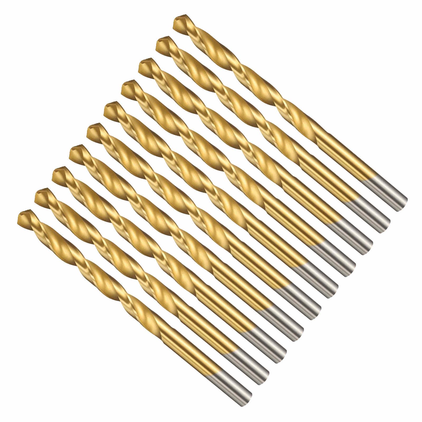 CoCud 7.1mm Drill Bit, 9/32" Cutting Diameter, 4241 HSS TiN Coated 118° Cutting Angle Versatile Jobber Bits