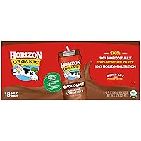 Vista 101 de Horizon Organic, Leche baja en grasa vainilla orgánica, 8 onzas líquidas, paquete de 6