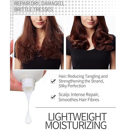 Miniatura 3 de Suisuaie Acondicionador voluminizador para cabello seco acondicionador para cabello dañado y cabello rizado 92 onzas líquidas