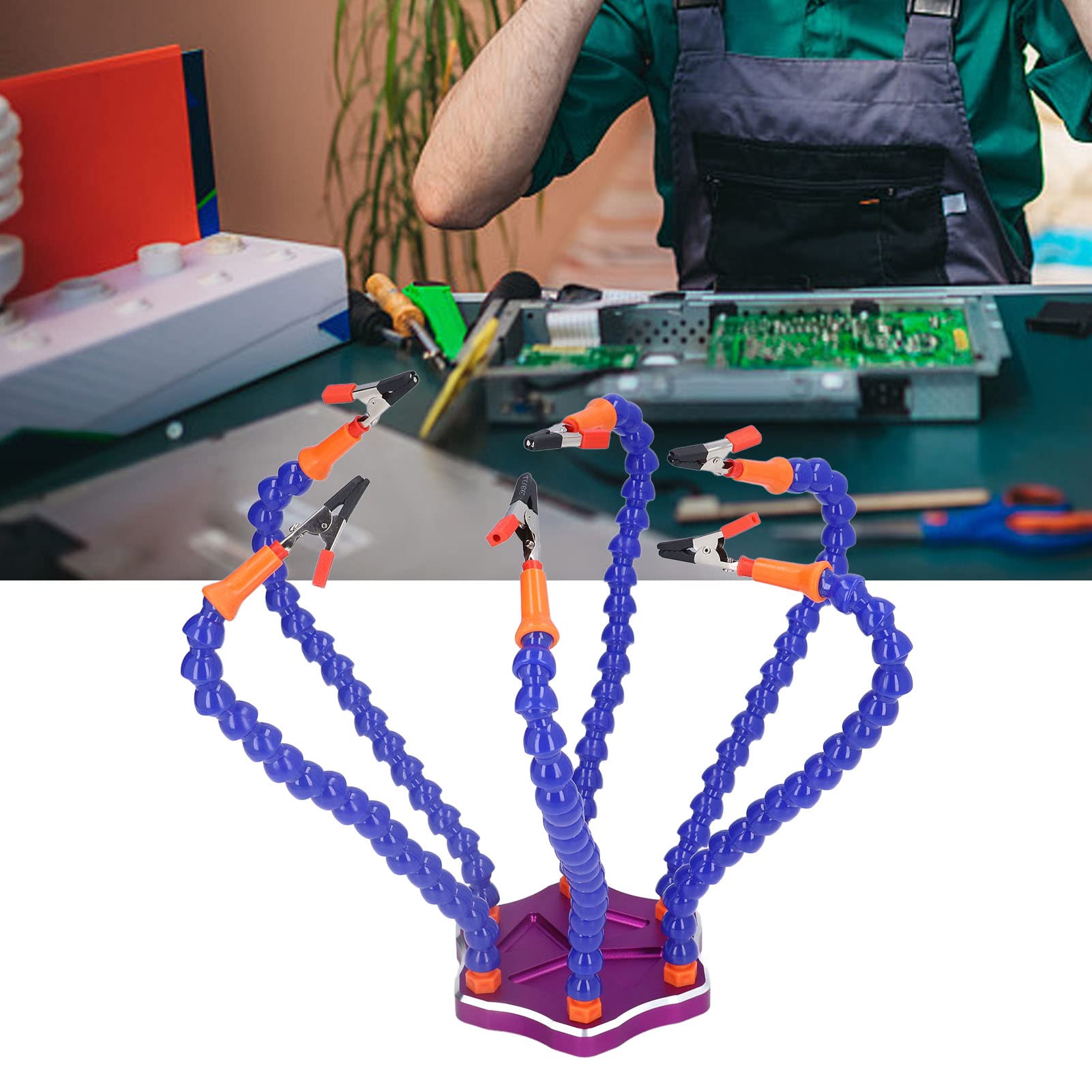 Station de Soudage avec Bras Flexibles