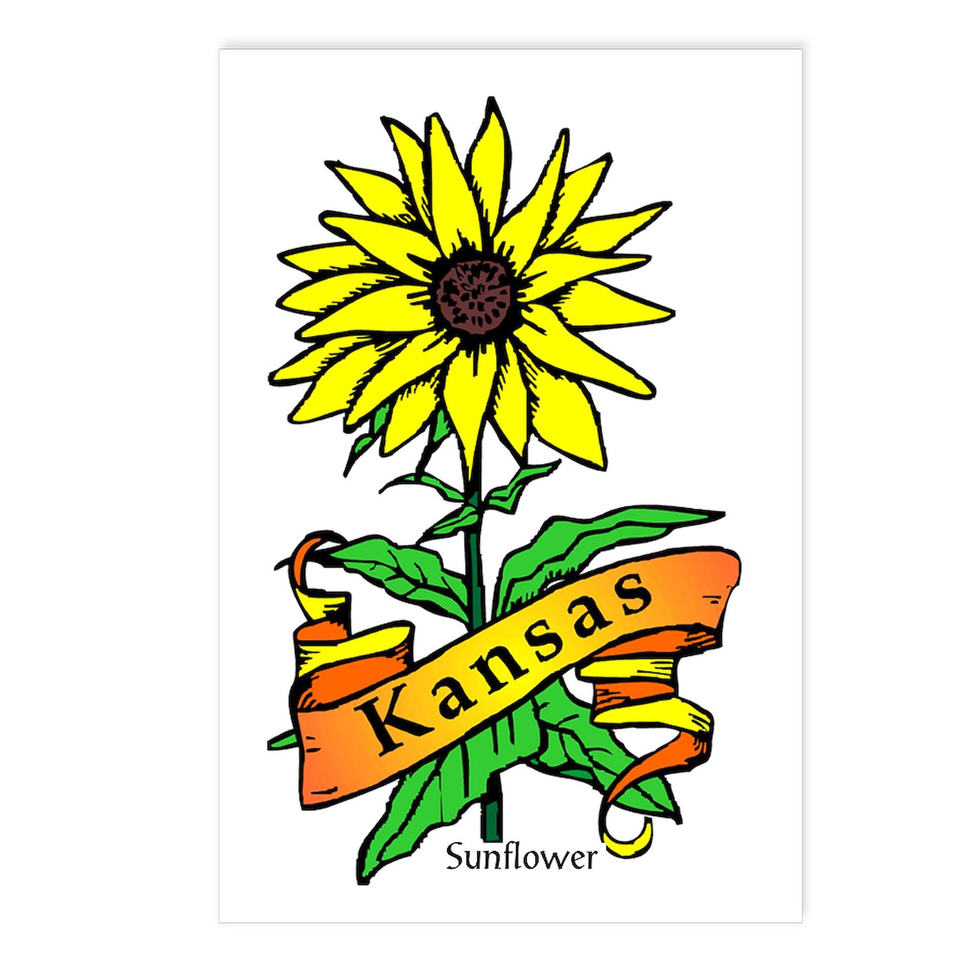 CafePress Kansas Pride! Postcards (Package of 8), 6"x4" Printed Note Card
