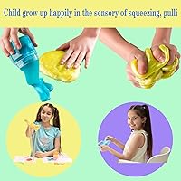 Vista 6 de Kit de Slime de Mantequilla de 15 Piezas con Slime Perfumado DIY para Niñas y Niños, Súper Suave, Juguete Antiestrés No Pegajoso, Recuerdos