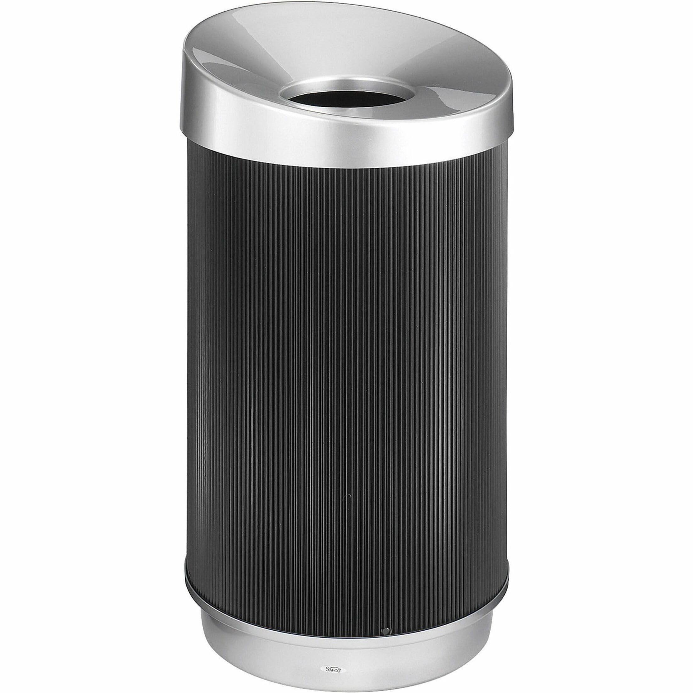 Safco At-Your-Disposal Modern Vertex Trash Can Puncture Moisture Resistant 38 Gallons