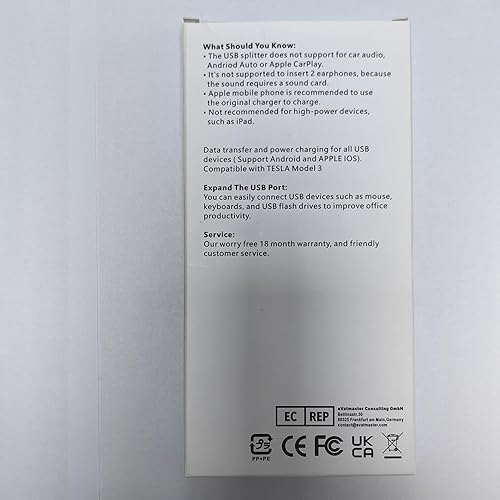 Miniatura 8 de ANDTOBO USB 1 to 4 Splitter, USB 2.0 Y Splitter Charger Cable USB 1 Male to 4 Female Power Cord Extension Hub Cable for PCPS4MacBookLaptopTVLED