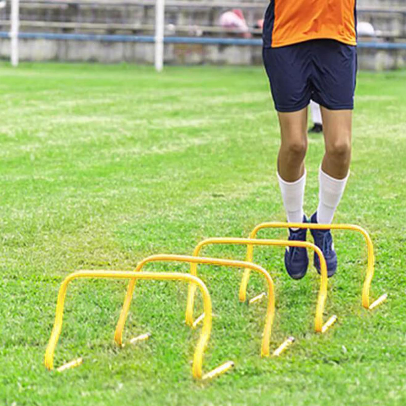 perfk 5 Pezzi di Ostacoli per L'agilità Et velocità, Attrezzatura da Allenamento da Calcio, Ostacoli Allenamento per Agilità E velocità, delle Gambe, Abilità, Equilibrio, Controllo del Corpo, 30 Cm