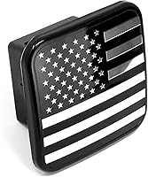 Vista 11 de eVerHITCH - Cubierta con bandera de EE. UU de metal negro que se adapta al receptor/enganche de 2 pulgadas de remolque