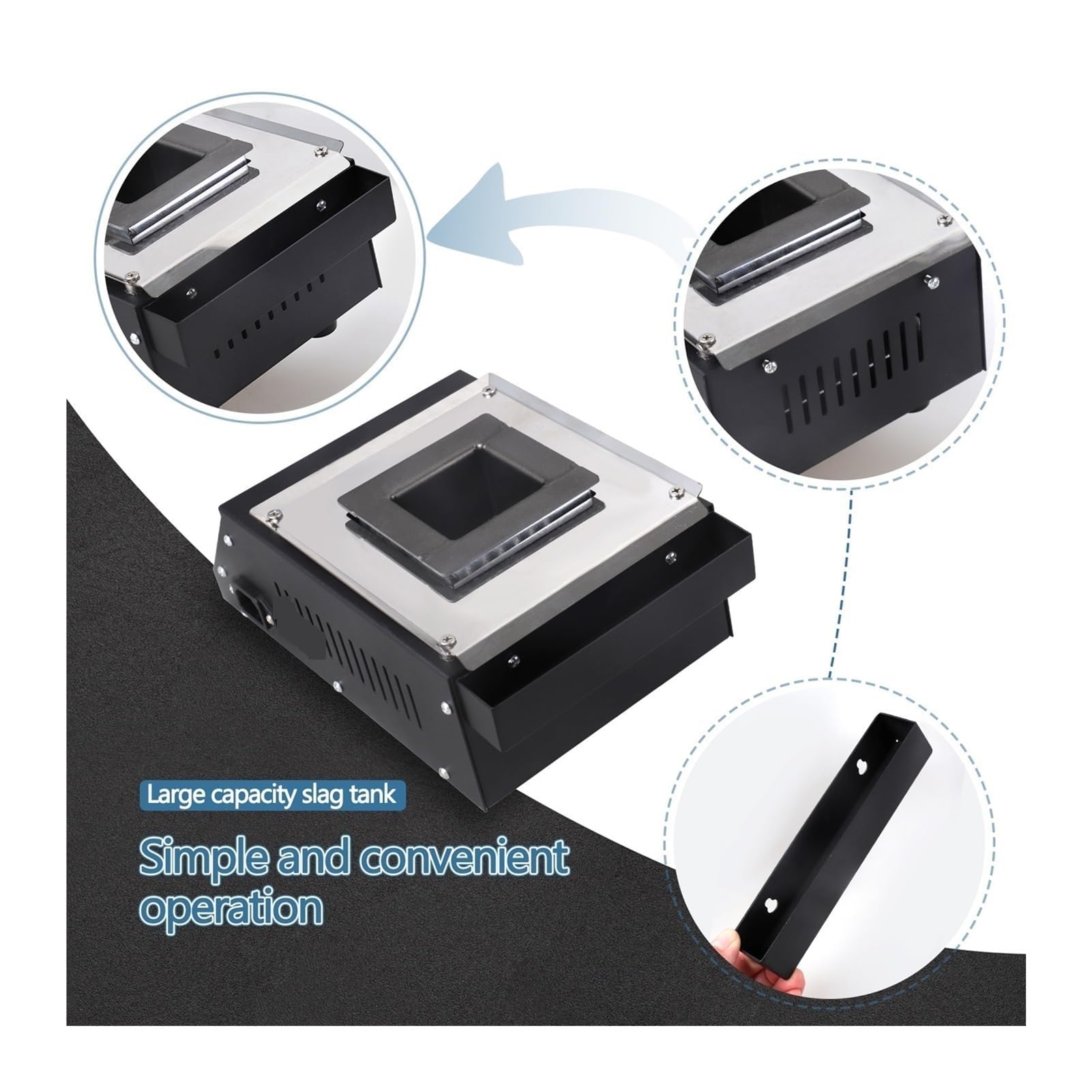 Pot de fusion de plomb 400 W avec affichage LED 30-600℃ four électrique 1320 g