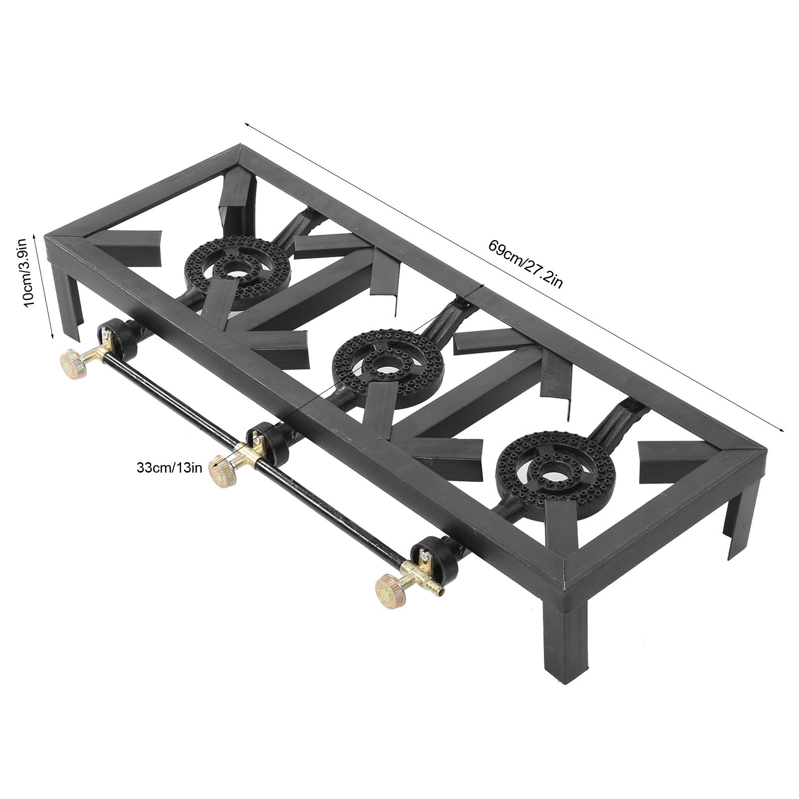 Outdoor Propan-Gasherd – 3 Brenner Aus Gusseisen, Produktbild-Vorschau 2