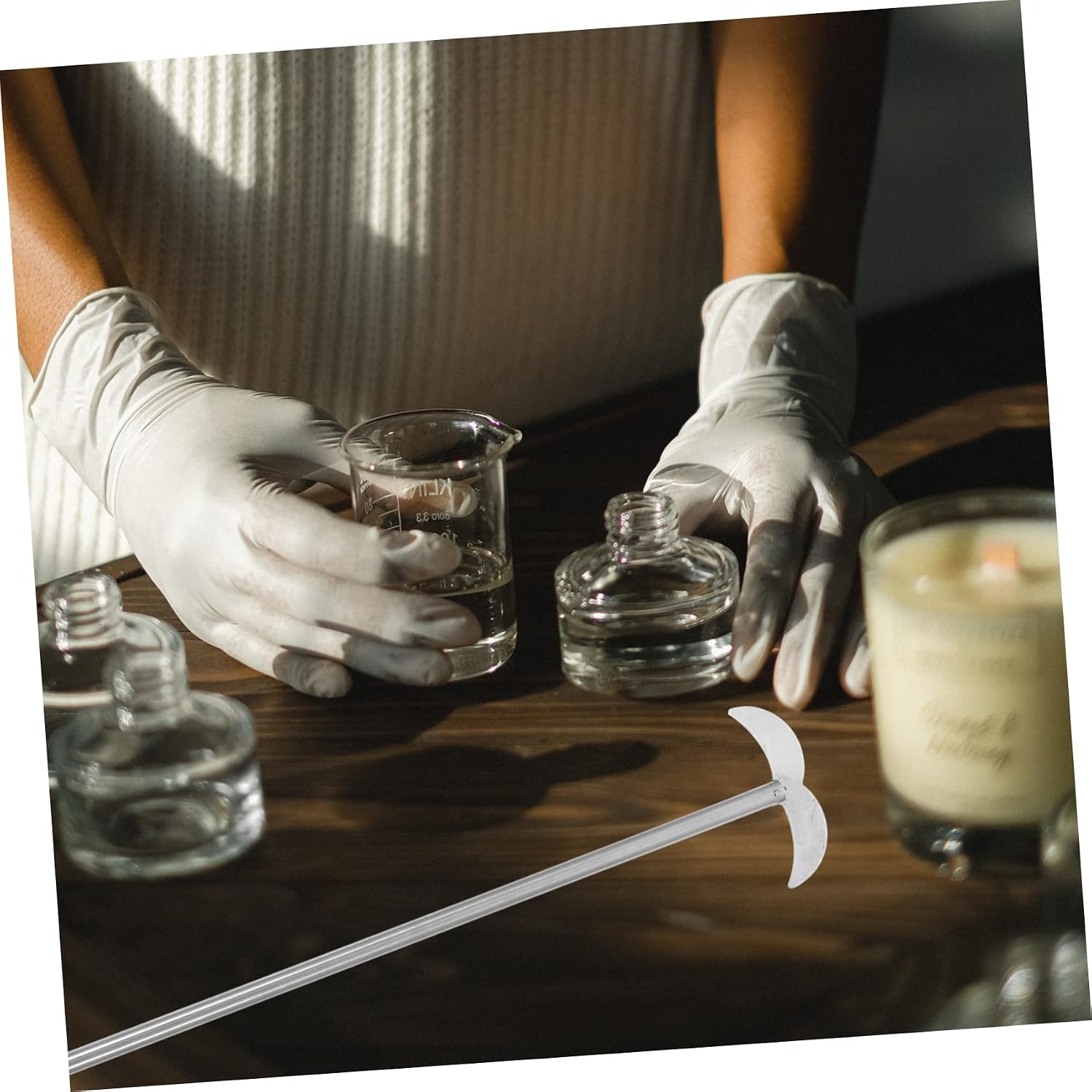 Laboratory Stirrer Bar Stainless Steel Stirrer Mixing Shaft for Pot Stirring Acid Alkali Resistant