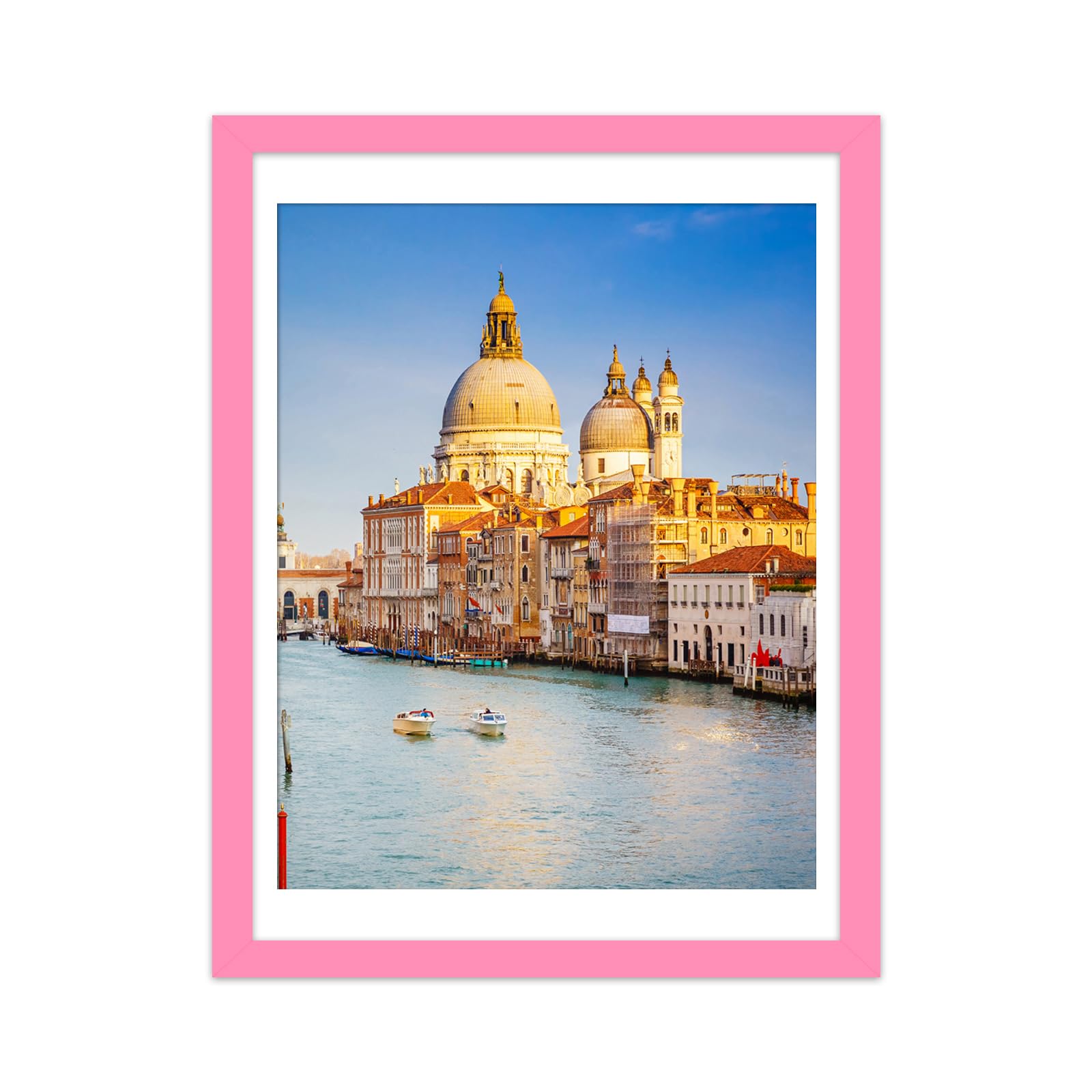 wyooxoo 12x16 Picture Frame Made of Solid Wood Pink