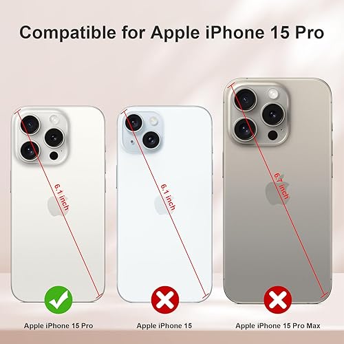 Miniatura 7 de Bizzib Funda de piel tipo cartera con tarjetero bloqueo RFID 360 protección completa a prueba de golpes, cierre magnético, con ranuras para tarjetas