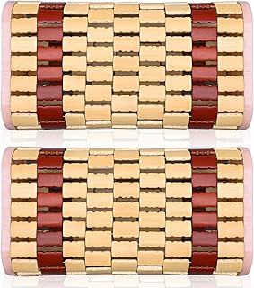 2 Pack Bamboo Sauna Headrest Pillow Natural Wood Sauna Backrest Sauna Neck Rest for Head Support Cool Room Spa Gym Sauna Accessories Steam Rooms Hollow Pillow for Household Relaxing Rest Body