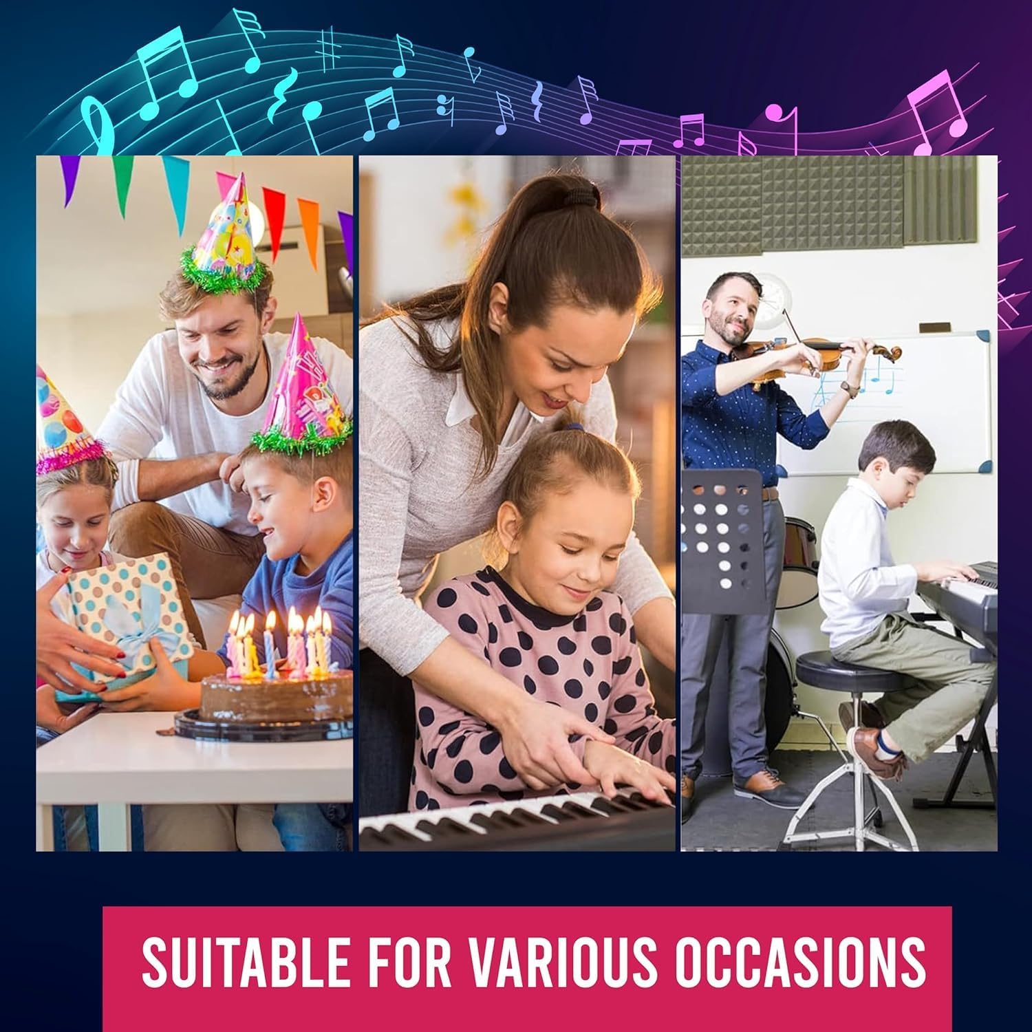 MiniExplorer Kids Piano - Mic & 37 Keys -7