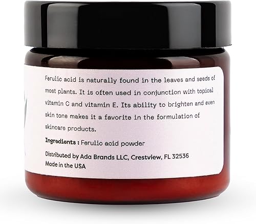 Miniatura 4 de Polvo de ácido ferúlico puro  Estabiliza la vitamina C  para uso en cremas y sueros de bricolaje