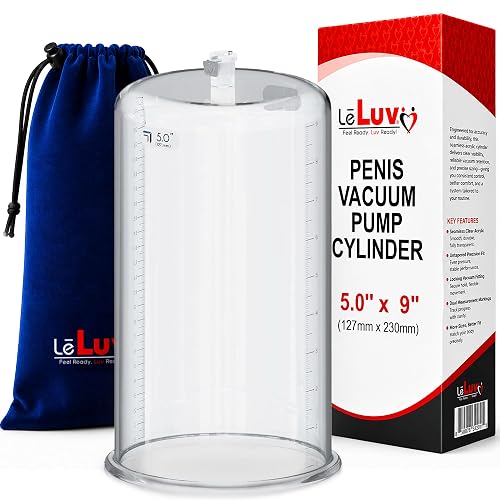 5" LeLuv Pump Cylinder, 3mm, 9" x 5.00" ID, Rounded Flange | 9" Length - 5.00 Inch