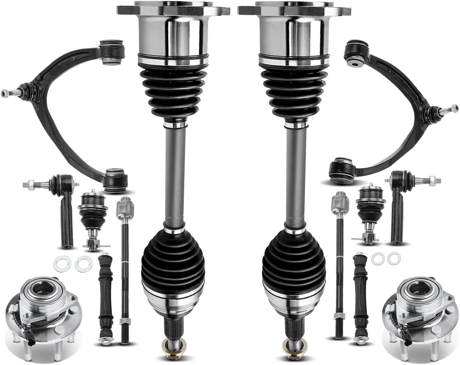 APremium 14Pcs Front Suspension Kit Control Arm Ball Joint