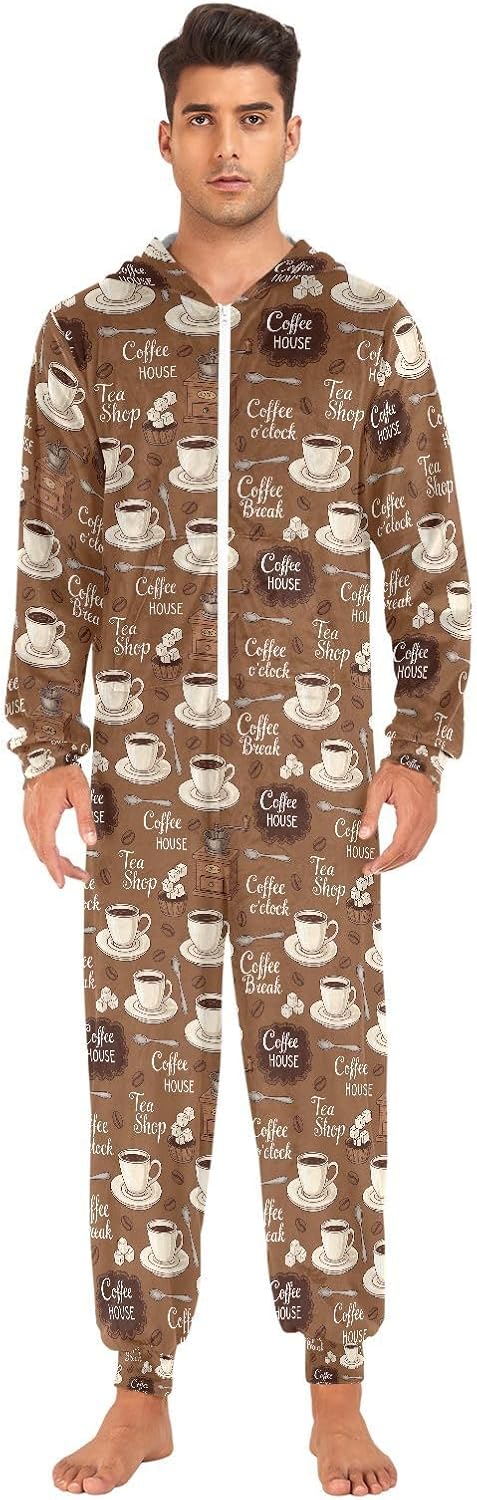 QUGRL Onesies Adult Pajamas Costume for Women Men Unisex Cosplay Sleepwear Homewear Suit Winter S-XL