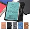 ubjva Personalized Journal, Custom Faux Leather Notebook with Pen, 200 Lined Pages Diary Book for Business Students Individual - Style 1 Gift Box