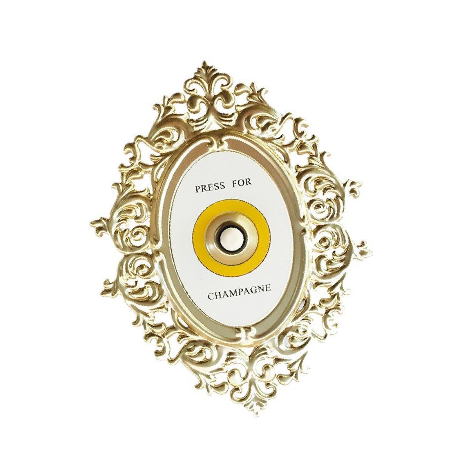 Pixzcsa Gold Desktop Decoration Has Unique Shape For Creative Bell Sign For Festive Atmosphere Friends And Smooth Lines Bedroom Bookshelf
