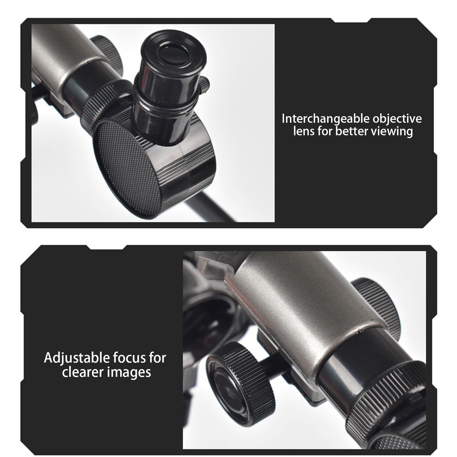 Télescope d'astronomie pour Enfants - Télescope réfracteur avec trépied - Jouet d'exploration Scientifique et pédagogique pour Enfants débutants
