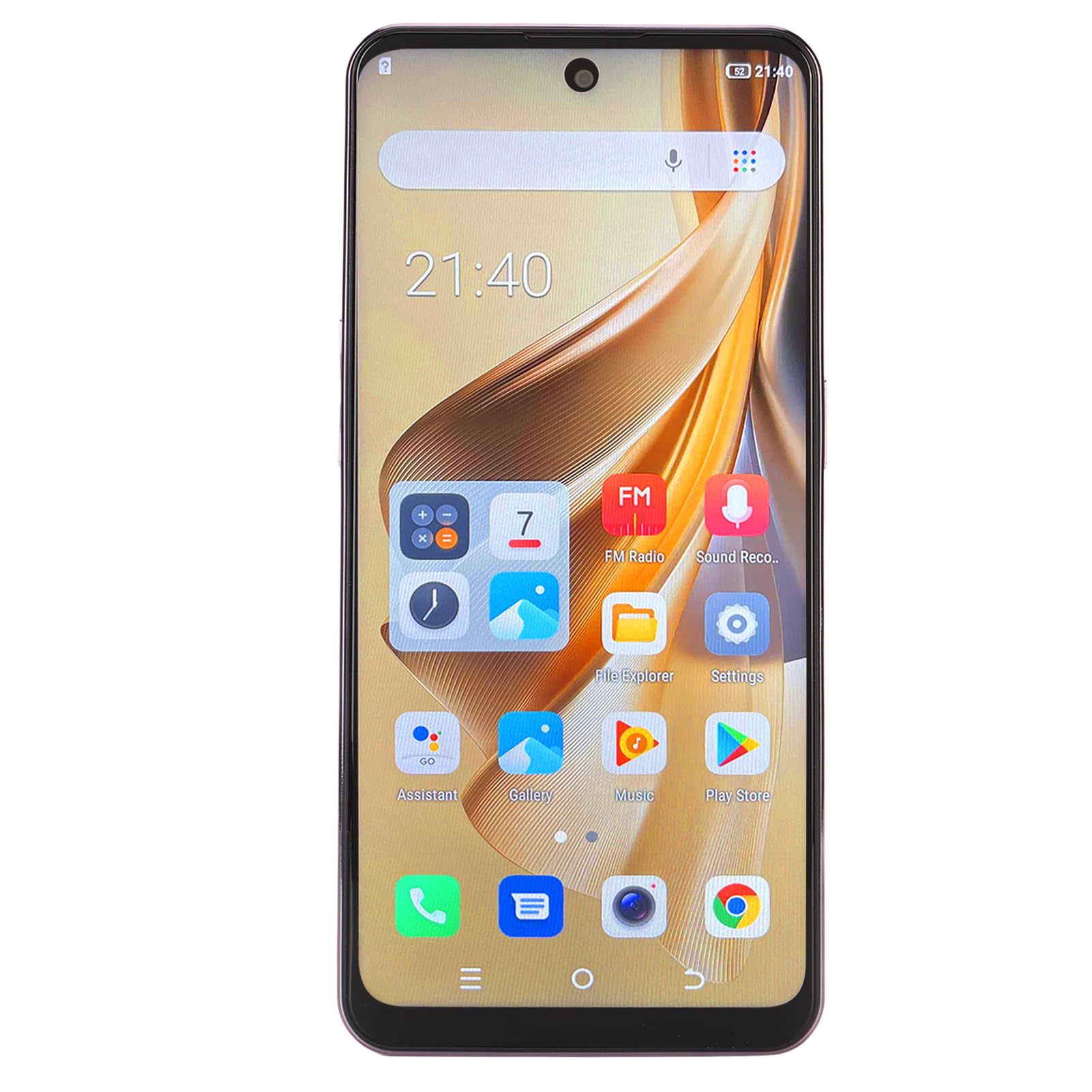 6,53 Cali Telefon Komórkowy, Szklane Ultra Cienkie Smartfony WiFi BT 8MP Front Front 24MP Tylny Aparat do Biura (PURPLE)