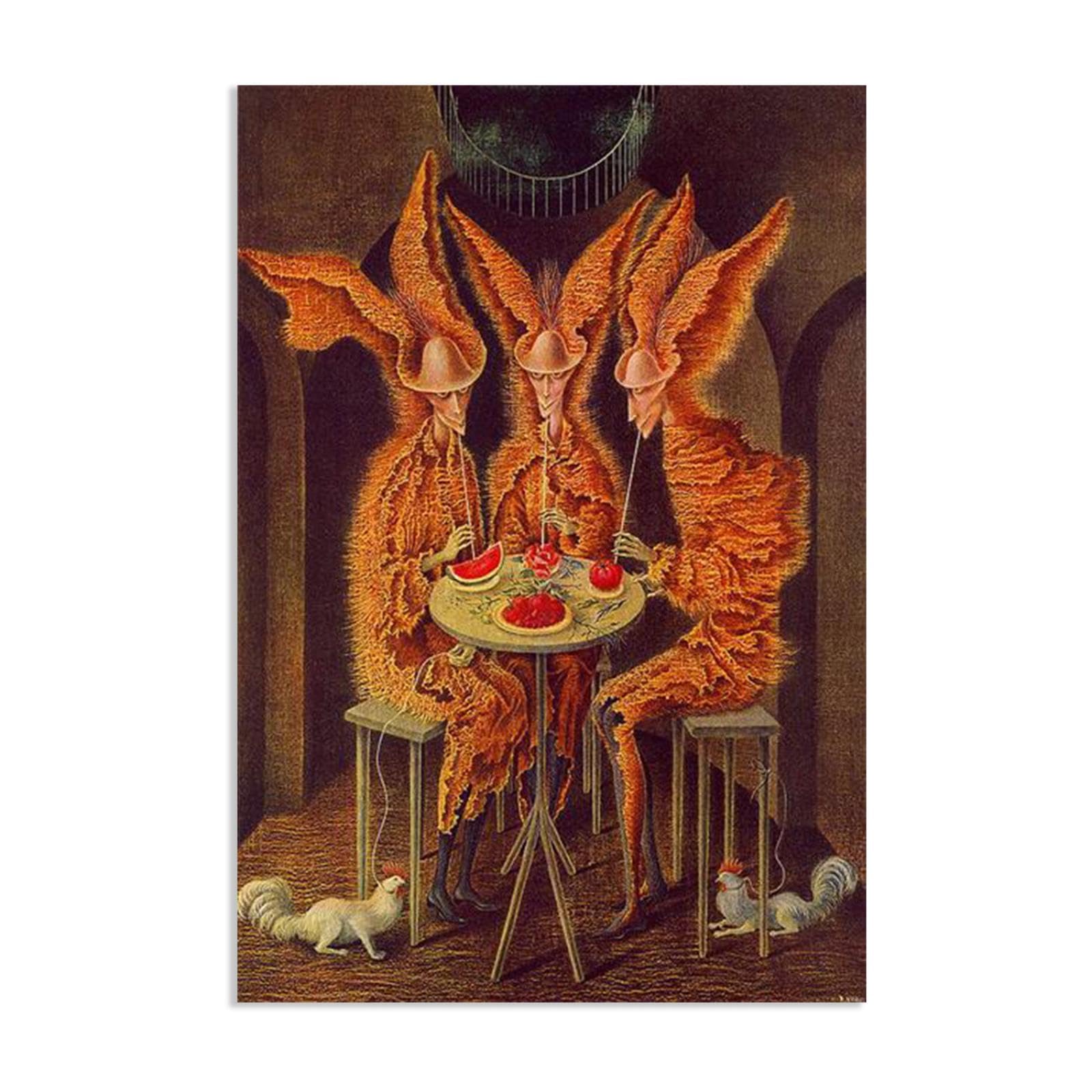 MYCGGDGH Remedios Varo Canvas Wall Art Reproductions of Famous Paintings Vegeta Vampires Remedios Varo Wall Decor for Living Room Bedroom Home Decor85x60cm(33x24in) poster