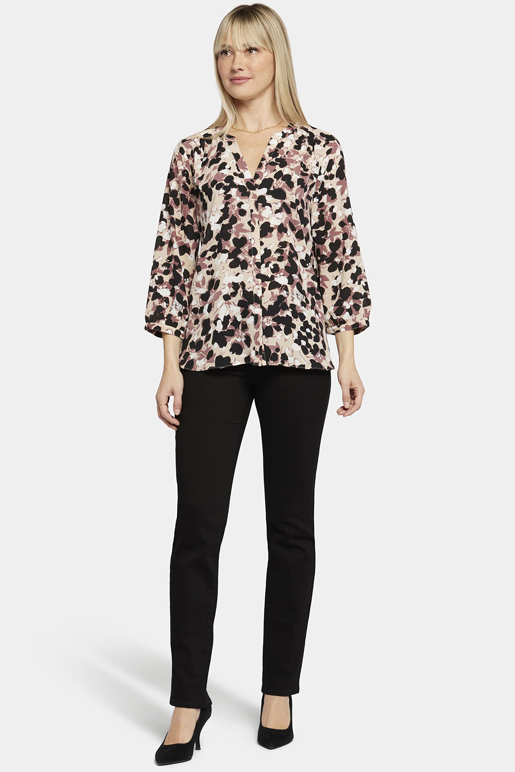 NYDJ Blusa con Ribete Blusas Mujer (Pack de 1)