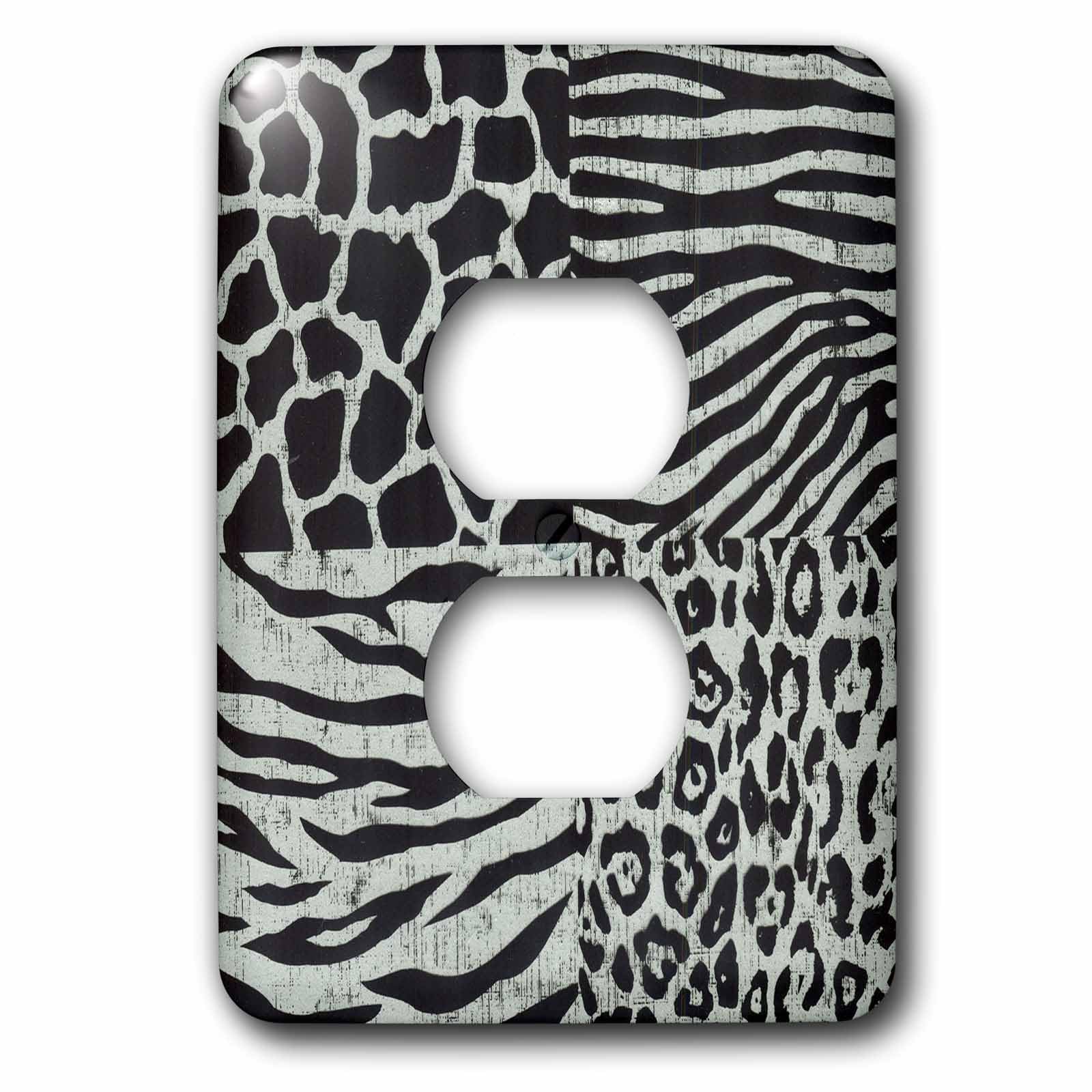 Impression animale noire adieu aux plaques de prises jaunies