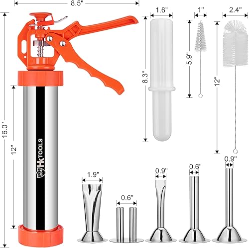 Miniatura 2 de HK Kit de pistola de cecina, pistola para hacer carne seca de res, pistola de carne seca de carne seca de 2 libras, pistola para hacer salchichas de