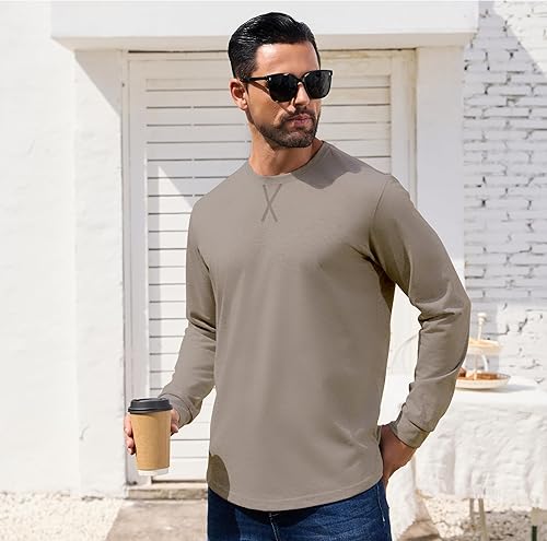 Miniatura 4 de Paquete de 3 camisetas lisas de algodón para hombre de manga corta, cuello redondo casual, camisetas hipster de hip hop de línea larga, corte caído