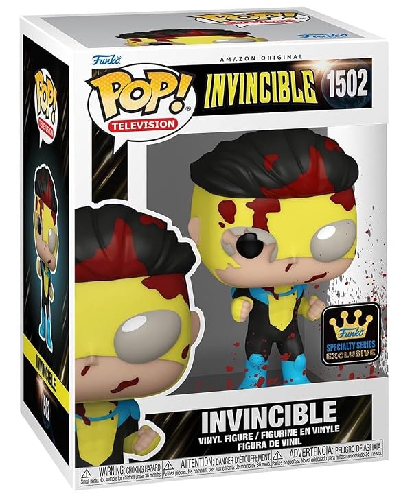 POP TV: Invincible - Bloody Invincible Specialty Series Exclusive Funko Vinyl Figure (Bundled with Compatible Box Protector Case), Multicolor, 3.75 inches by POP - Image 3