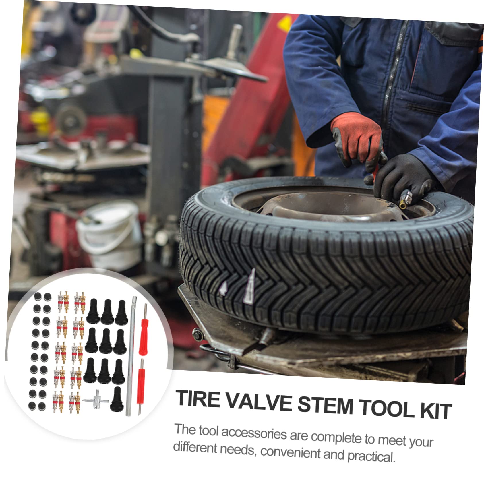 PRETYZOOM 1Set Tire Core Removal Tool Kit Durable Valve Stem Installation Accessories for Complete Tire Repair Tools for Efficient Snap Valve Replacement