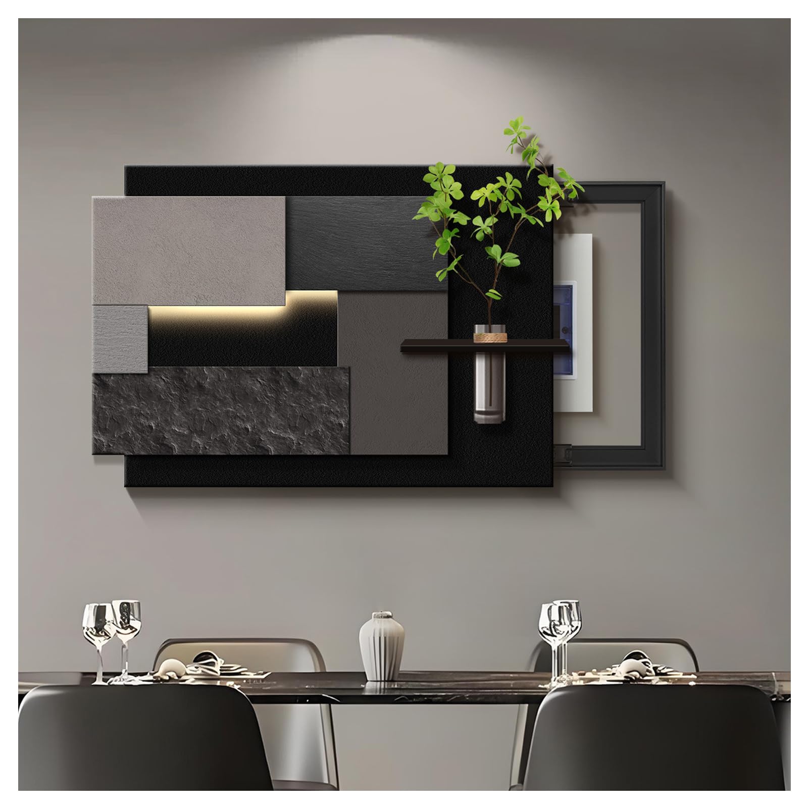 Cuadro para Tapar Cuadro Electrico Tapa Cuadro Electrico Decorativo Tapa Contador Luz Tapa Caja Electrica Caja Contador Electrico D 50x40cm