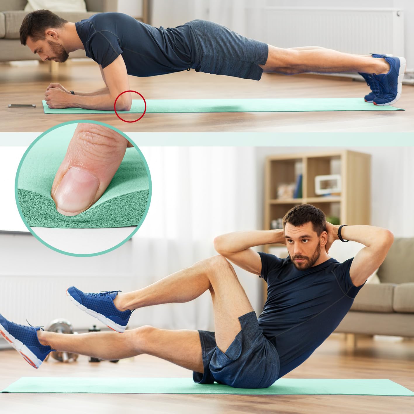 DoYourFitness Tapis De Yoga Antidérapant – épaisseur 0,8 à 2 Cm, 183x61 Cm Ou XXL 190x100 Cm, Mousse NBR