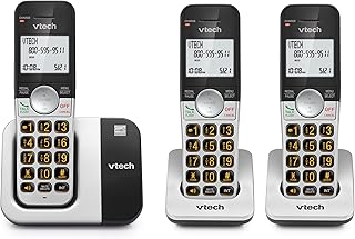 VTech Cordless Phone 3-Handset with Large Display and Big Buttons