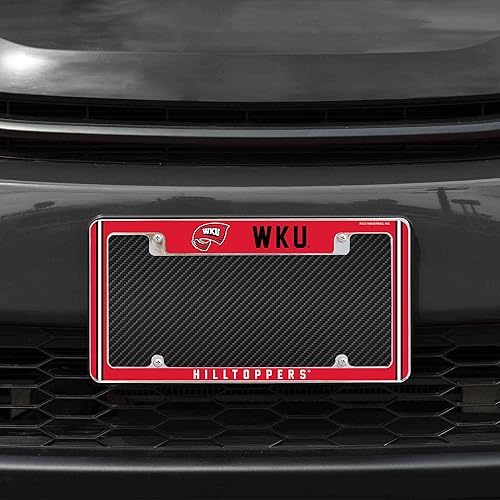 Miniatura 172 de Rico Industries NCAA Classic 12" x 6" Chrome All Over Automotive License Plate Frame for Car/Truck/SUV