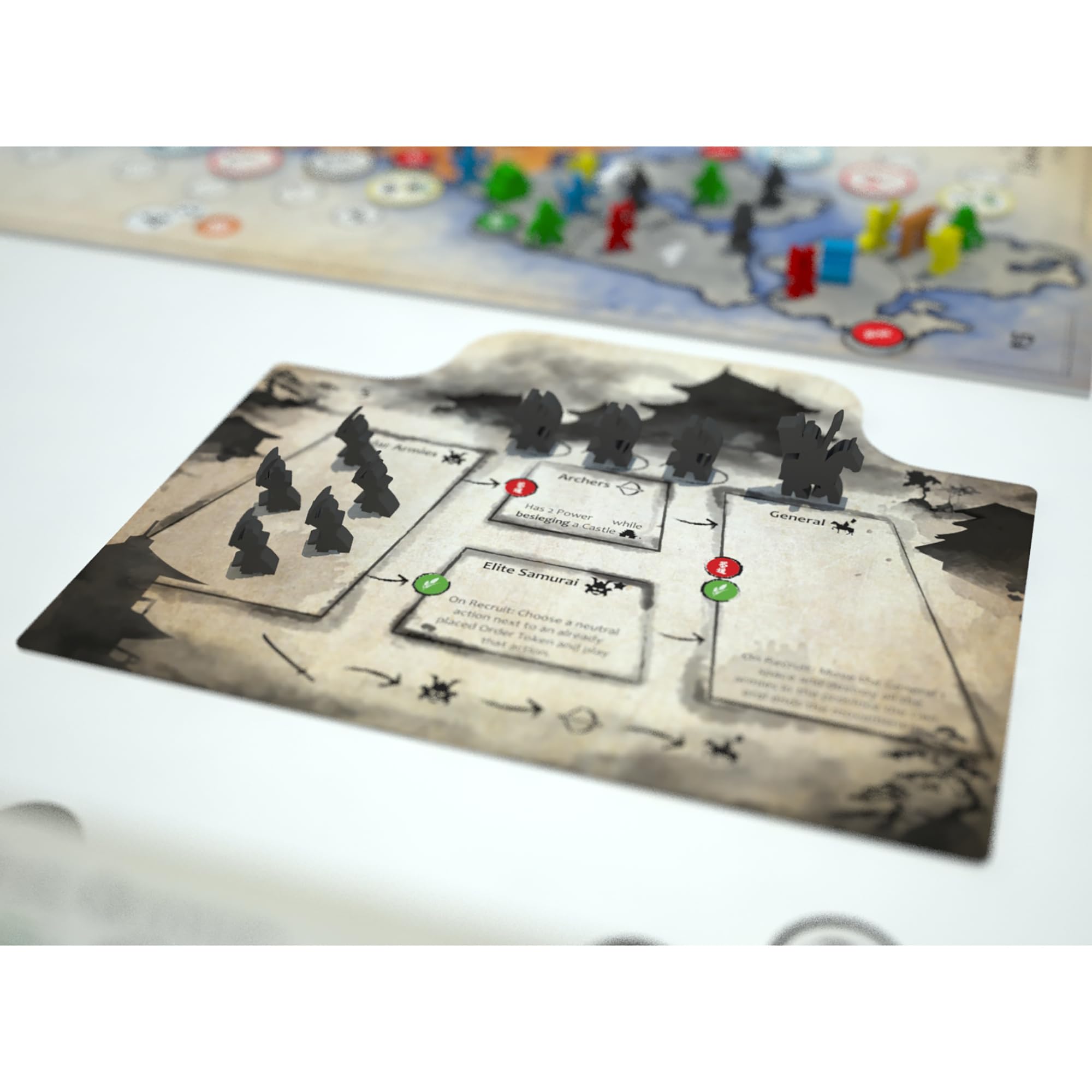 Archona Games: Small Samurai Empires: Rise of Tokugawa - gra planszowa rozszerzeń, gra kontroli obszaru w feudalnej Japonii, wiek 13+, 1-5 graczy