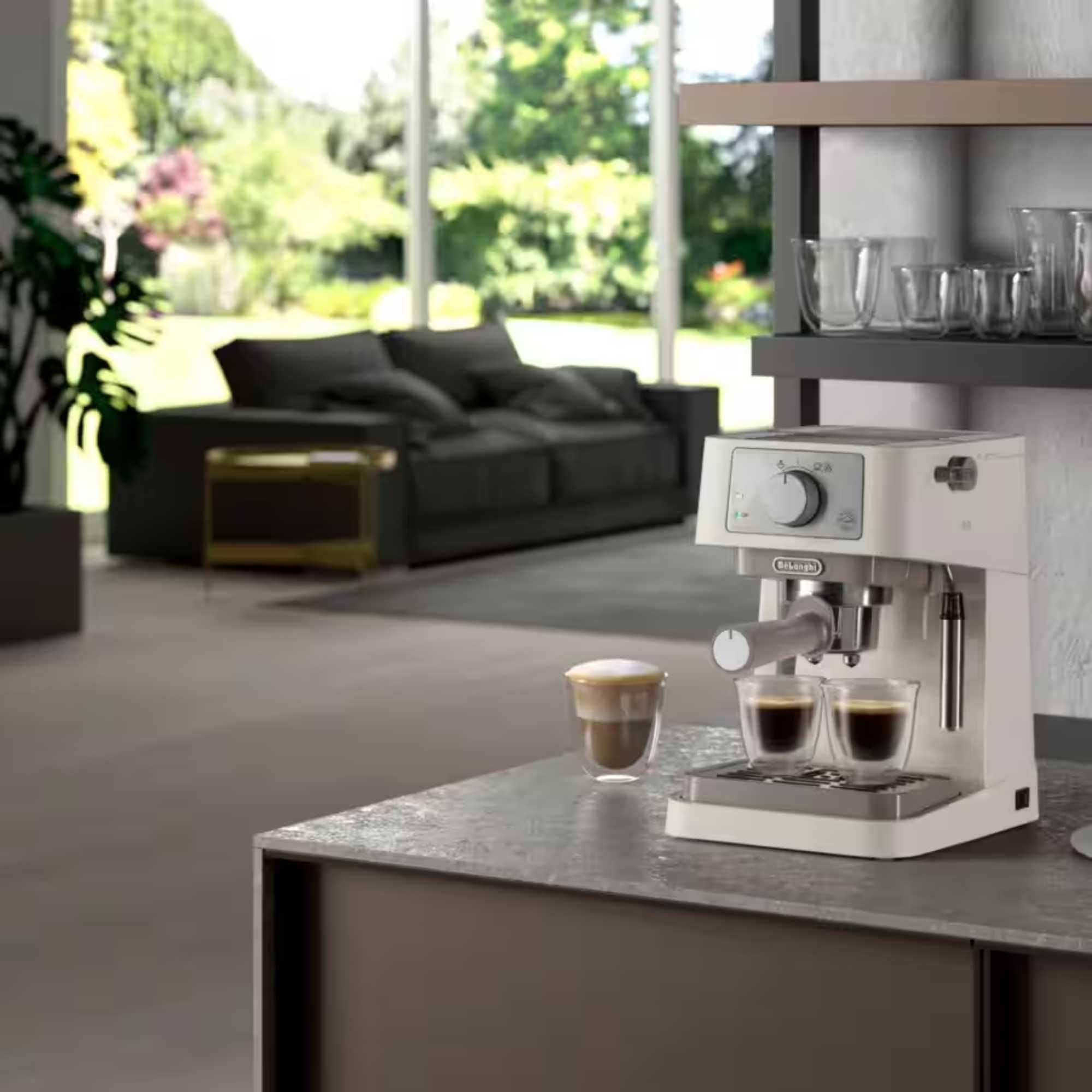 De'Longhi Stilosa - Machine à Espresso Manuelle avec Mousseur à Lait Manuel