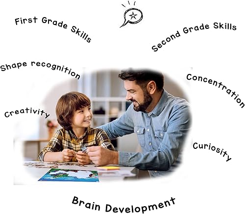 Miniatura 5 de Just Smarty Rompecabezas de tren para niños y niñas, rompecabezas de tren para niños de 3 a 5 años, rompecabezas de tren de 31 piezas para niños, el