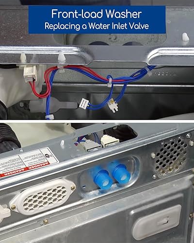 Miniatura 6 de Válvula de entrada de agua mejorada para lavadora W10289387 WPW10289387 AP6018779 PS11752082 apto para lavadora Whirlpool MHW6000XR0 MHW6000XR1