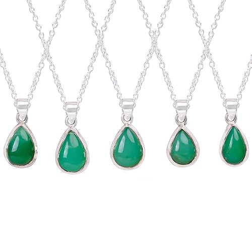 Miniatura 48 de Real Ethiopian Opal Rough Crystals Pendant Necklace Gemstone Natural Raw Crystals Fire Play Healing Crystals, October Birthstone, 925 Sterling