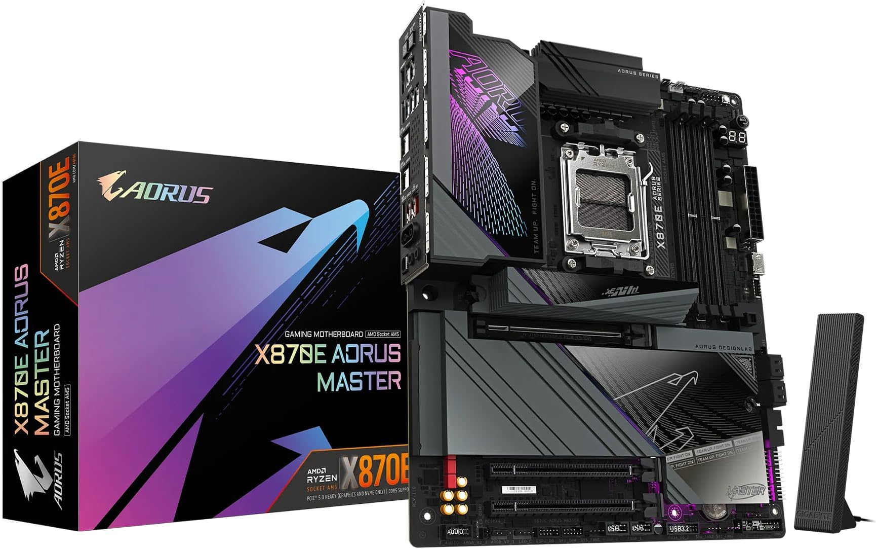 GIGABYTE X870E AORUS MASTER - ATX High-End Gaming Motherboard for AMD Ryzen MB6569