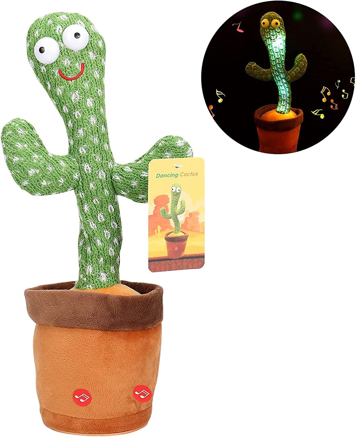 LUKETURE Dancing Cactus, Sunny The Cactus Toy for Kid, 120